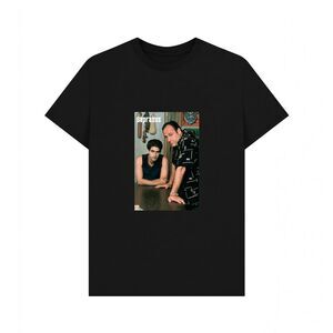 The Sopranos Unisex Adult Tony and Christopher T-Shirt / Black